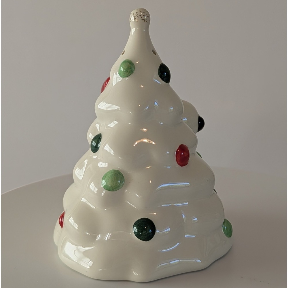 2004 Lenox Charlie Brown & Snoopy Christmas Tree Porcelain Salt & Pepper Set - Picture 11 of 14